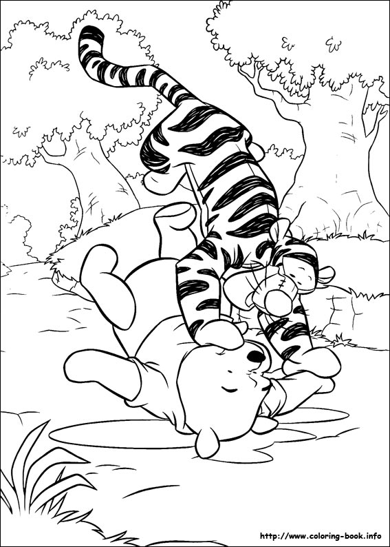 Winnie the Pooh coloring picture